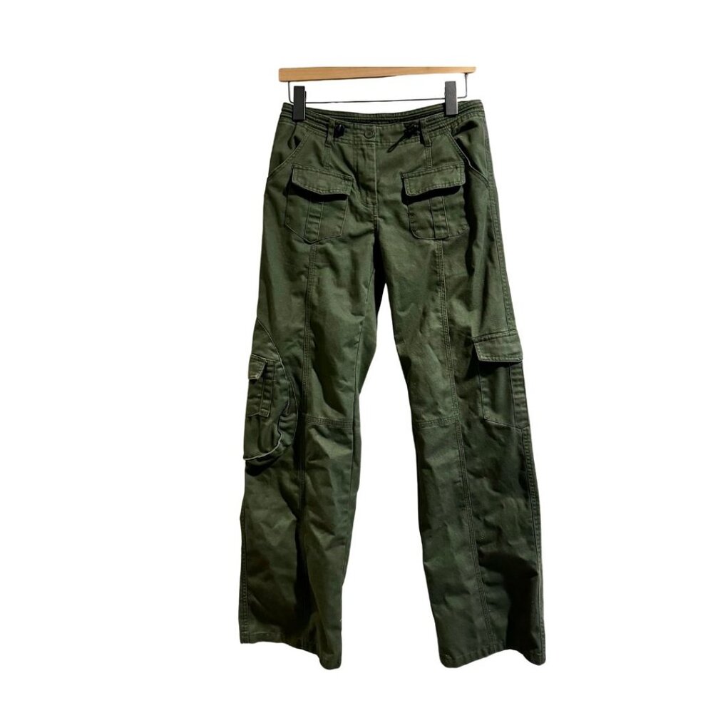 John Galt Kim cargo pants army green